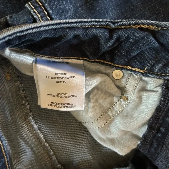Silver jeans boyfriend size 28 - Picture 6 of 6